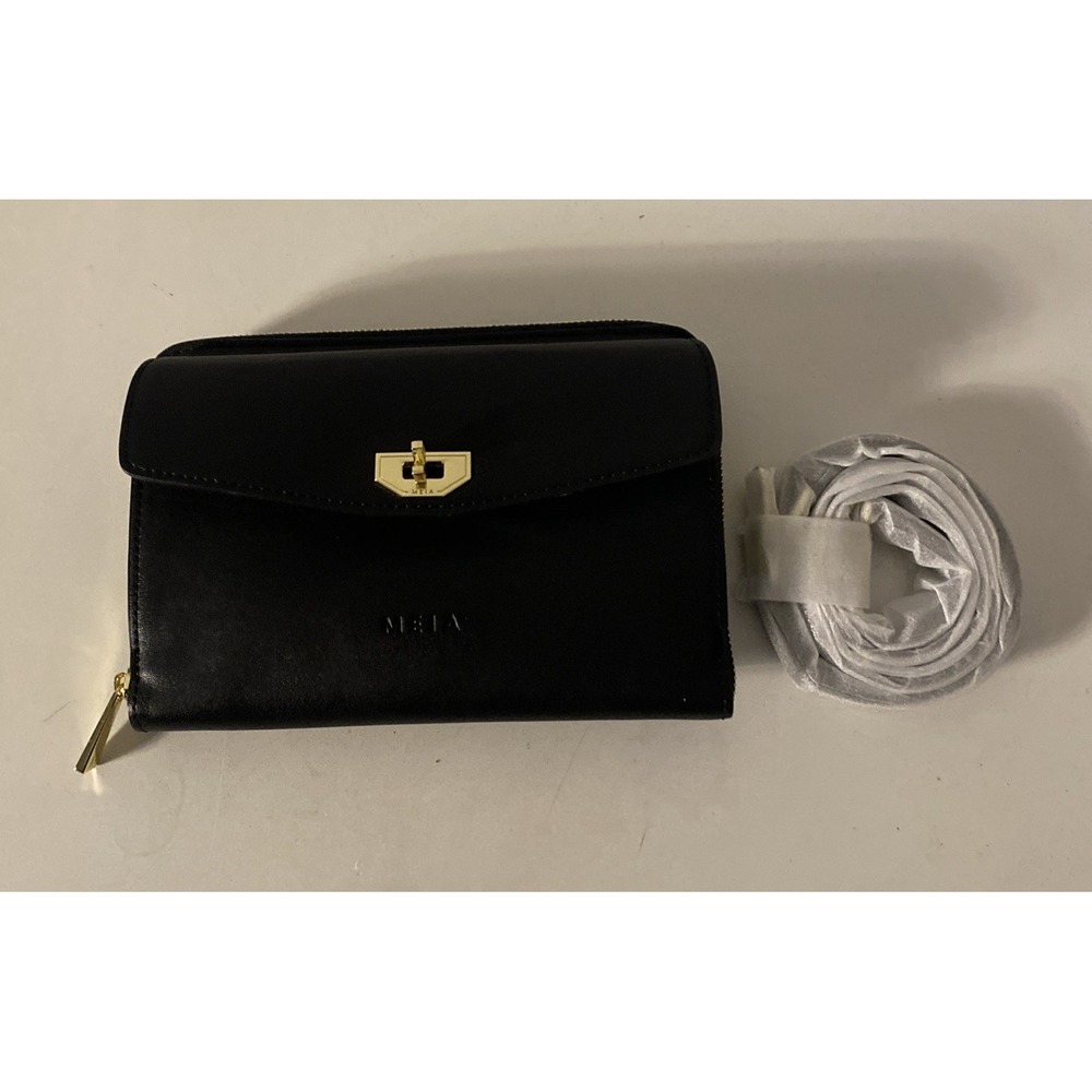MEIA Bag  Convertible Crossbody Clutch Black